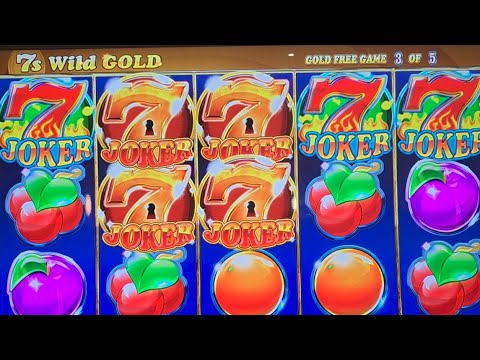 7's wild Gold, I finally got a line of 7's for a big win. The ticket printed on its own.