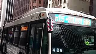 East harlem 125th street bound M15 select bus service via 1st avenue to 125th street in manhattan ne