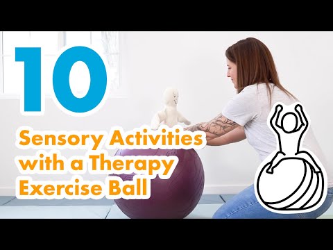 10 Sensory Activities with a Therapy Exercise Ball