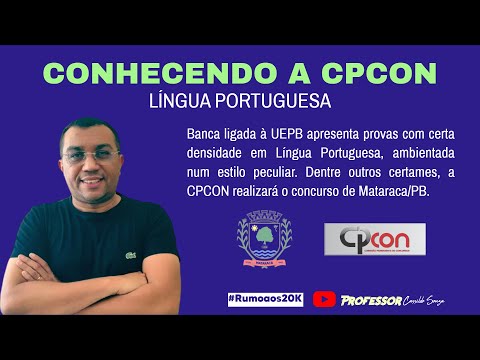 Prof. Cassildo Souza - GETTING TO KNOW THE CPCON EXAM BOARD (Matacara/PB and other cities) - Surp...