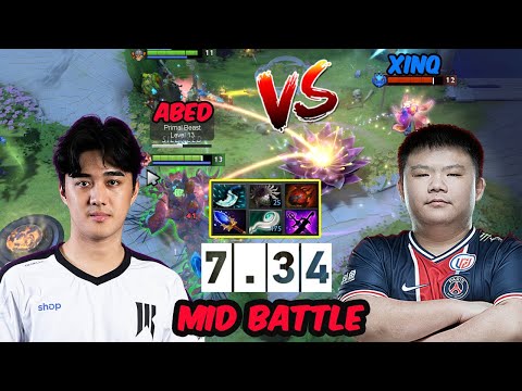 Abed 7.34 Primal Beast 100% Outplayed Enemies vs XinQ MIDLANE Dota 2