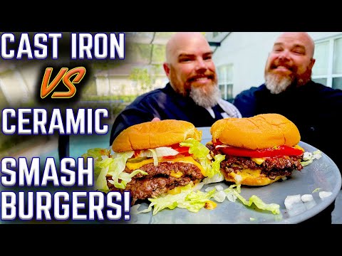 CERAMIC VS CAST IRON GRIDDLE SMASH BURGERS! BEST FLAT TOP SMASHBURGER? PIT BOSS DELUXE & ULTIMATE