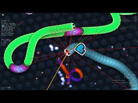 AI plays Slither.io for 4 hours