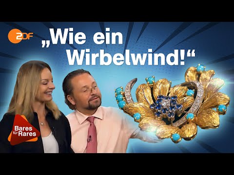 Video Thumbnail: Türkise, Saphire und Diamanten: Brosche begeistert mit dynamischem Dreiklang | Bares für Rares