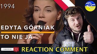 Edyta Górniak - To nie ja(Eurovision 1994)🇵🇱166 Points-2 place #REACTION #polska /Ukraińska reakcja