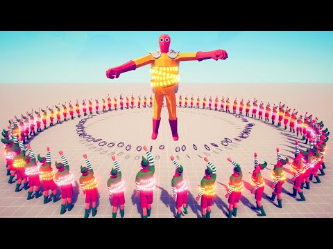 100x ELF DECORATOR vs EVERY UNIT - Totally Accurate Battle Simulator TABS