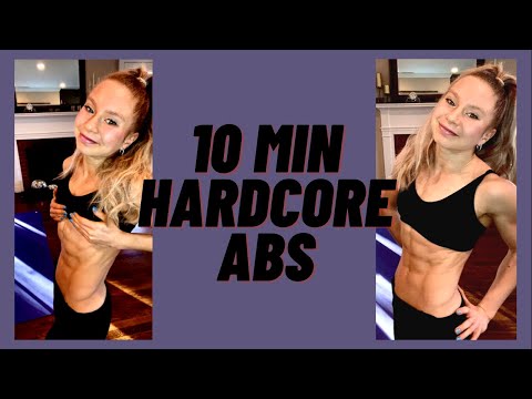 10 Minute HARDCORE Ab Workout // No Equipment