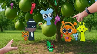 Hunting Incredibox Sprunki: Aurelia, Baby Oren, Baby Sky, Owackx, Durple, Mr. Black, Raddy