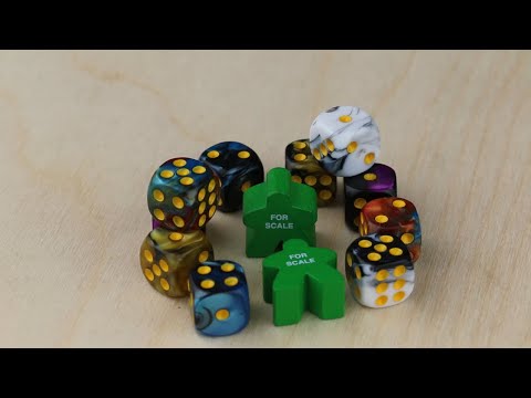 D6, 12mm, Rounded, Orange/Blue video