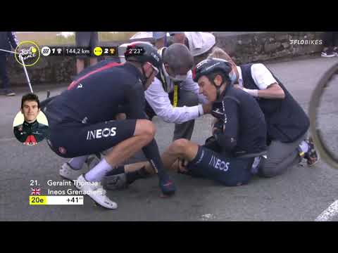 Geraint Thomas Dislocates Shoulder And Keeps Racing On Stage 3!