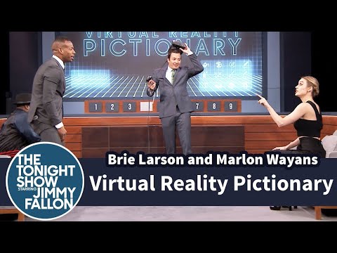Virtual Reality Pictionary with Brie Larson and Marlon Wayans