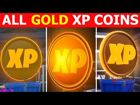 All Gold XP Coin Location! Fortnite Season 3 Gold Xp Coin Locations!