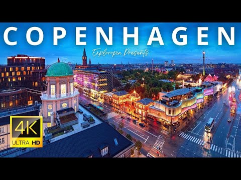 Copenhagen, Denmark 🇩🇰 in 4K ULTRA HD 60FPS Drone Video