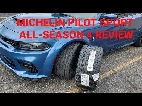 MICHELIN PILOT SPORT ALL-SEASON 4 TIRE REVIEW ON A DODGE CHARGER SRT HELLCAT WIDEBODY. #dodge