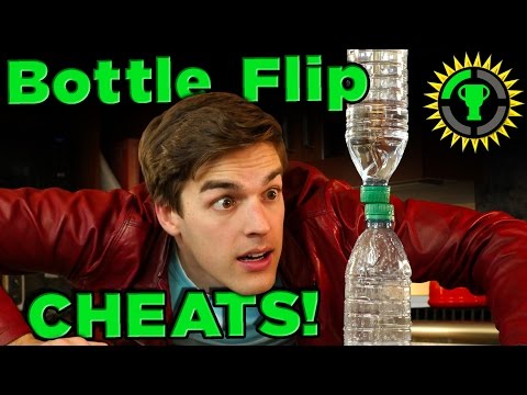 Game Theory: CHEAT the Water Bottle Flip Challenge...with SCIENCE!