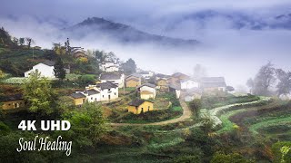 Heal Your Soul with Soft Music and Beautiful Scenery: A Peaceful Village in China with Farm Animals