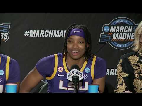 LSU Sweet 16 Postgame Press Conference - 2025 NCAA Tournament
