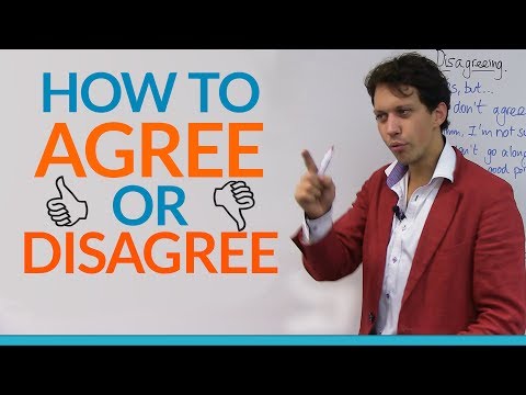 Conversation Skills: How to agree or disagree