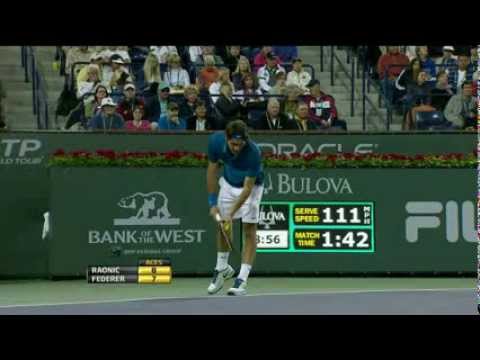 Indian Wells 2012 3e Ronde - Roger Federer vs Milos Raonic
