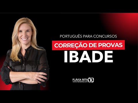 IBADE | Correção de Prova de Português | Estude a partir de questões da banca | Prof.ª Flávia Rita