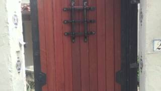 Beautiful wooden gate made by Mulholland Security