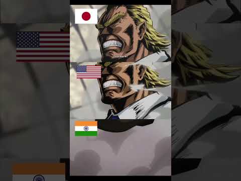 All Might’s “I AM HERE” Indian Hindi dub 😂😂