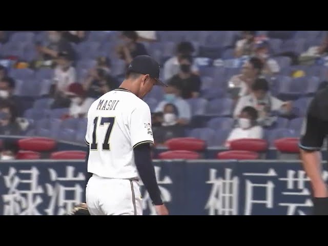 【5回表】4年ぶりの先発登板!! バファローズ・増井が5回を2失点に抑える!! 2020/9/3 B-H