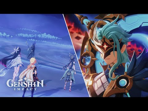 Genshin impact 6.3 Main Story Luna lV Il Dottore Vs Everyone Nod krai Full cutscenes 