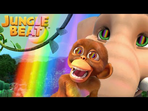 Rainbow Rising | Jungle Beat: Munki and Trunk | Kids Animation 2022 #colorful