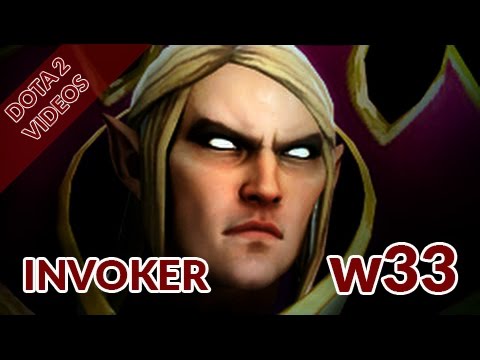 w33 Invoker Quas Wex Ganking Gameplay