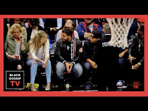 Drake Flirts at Basketball Game in Washington DC!