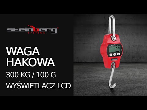 Video - Waga hakowa - 300 kg / 0,1 kg - LCD - cyfrowa
