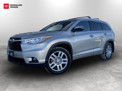 2014 Toyota Highlander Hybrid 4WD 4dr Limited in Brown for sale at McPhillips Toyota in Winnipeg, MB
