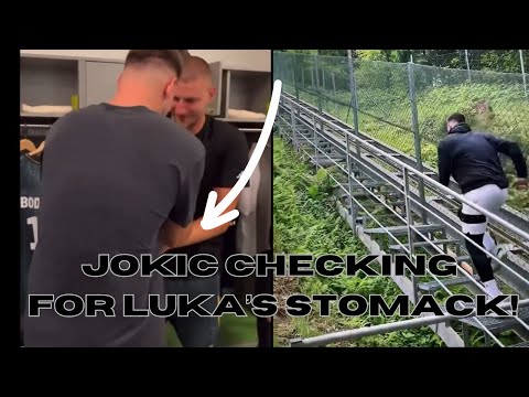 Nikola Jokic asks Luka Doncic if he gained some weight! Al malo si se ugojioj brate a?!