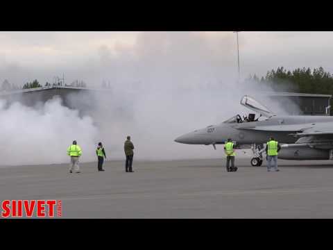 F/A-18F Super Hornet gets smoked - Seinäjoki Airshow 2017