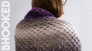 Crochet Shawl with Only One Skein of Yarn Step-by-Step