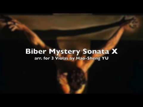 Biber Mystery Sonata No.10 arr. for 3 Violas by Hao-Sheng YU (HD)
