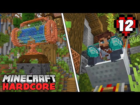 DIAMOND MINES AND STEAMPUNK AQUARIUM! - Minecraft 1.18 Hardcore Let's Play - Ep. 12