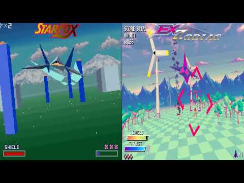 Retro Comparison - Star Fox (SNES) Vs  Ex-Zodiac (Demo)