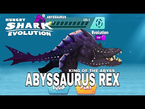ABYSSAURUS REX UNLOCKED + GAMEPLAY - HUNGRY SHARK EVOLUTION | KAIJU GAMER PH