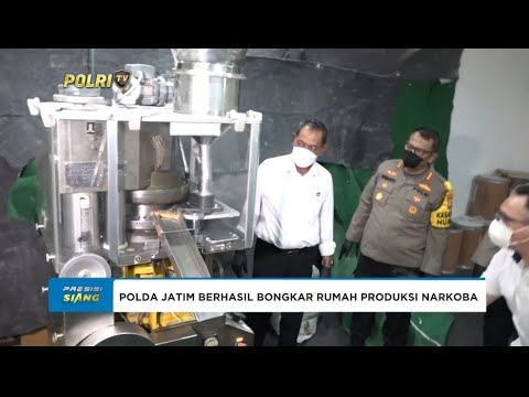POLDA JATIM BERHASIL MEMBONGKAR RUMAH PRODUKSI NARKOBA