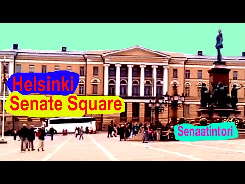 Centro da cidade de Helsinque, Finlândia - Senado (Senaatintori), Parlamento Finlandês, OODI, Estação Ferroviária
