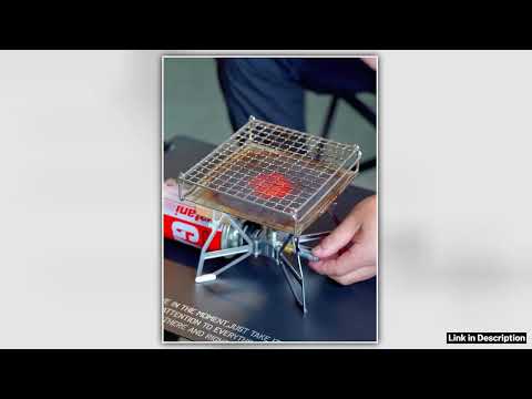 CAMPINGMOON Outdoor Camping 304 Stainless Steel Folding Toast Grill Net Uniform Baking Card style