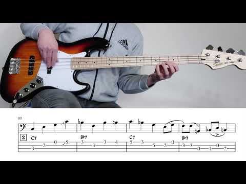 "Killer Joe" by Benny Golson | 3-Chorus Walking Bass Etude w/ On-Screen Notation