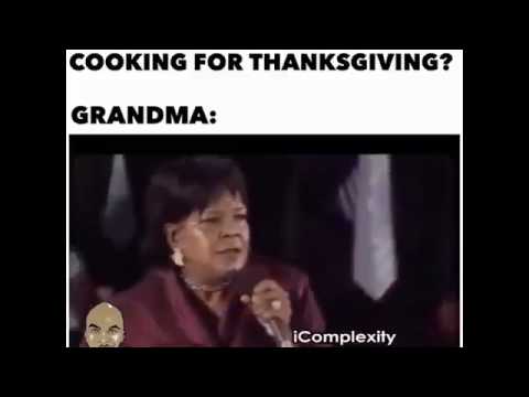 Grandma Thanksgiving Rap Song "Beans Greens Potatoes Tomatoes" Lyrics