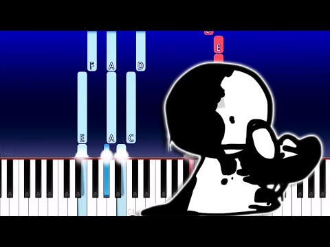 Friday Night Funkin' - V.S. Bob 2.0 - Trouble (Piano Tutorial)