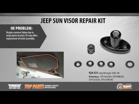 Highlighted Part: Sun Visor Repair Kit for Select Jeep Wrangler Models