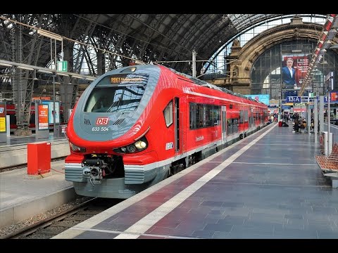 DB Regio PESA Link 633 004 verlässt als RB61 Frankfurt am Main Hauptbahnhof