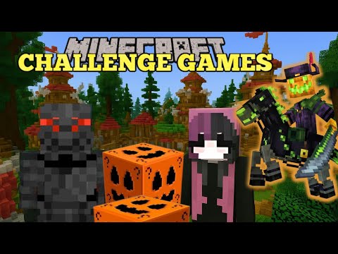 HEADLESS HORSEMAN CHALLENGE GAMES - Lucky Block Challenge Games #17