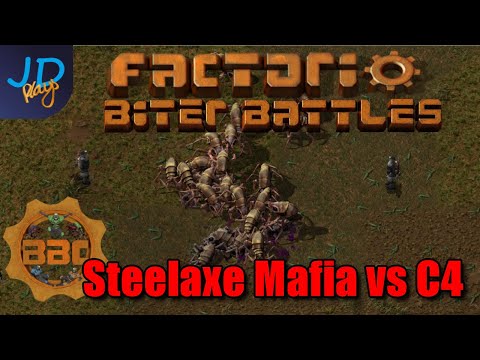 Factorio PvP Biter Battles ⚙️ BBChampions ⚙️ Steelaxe Mafia vs C4